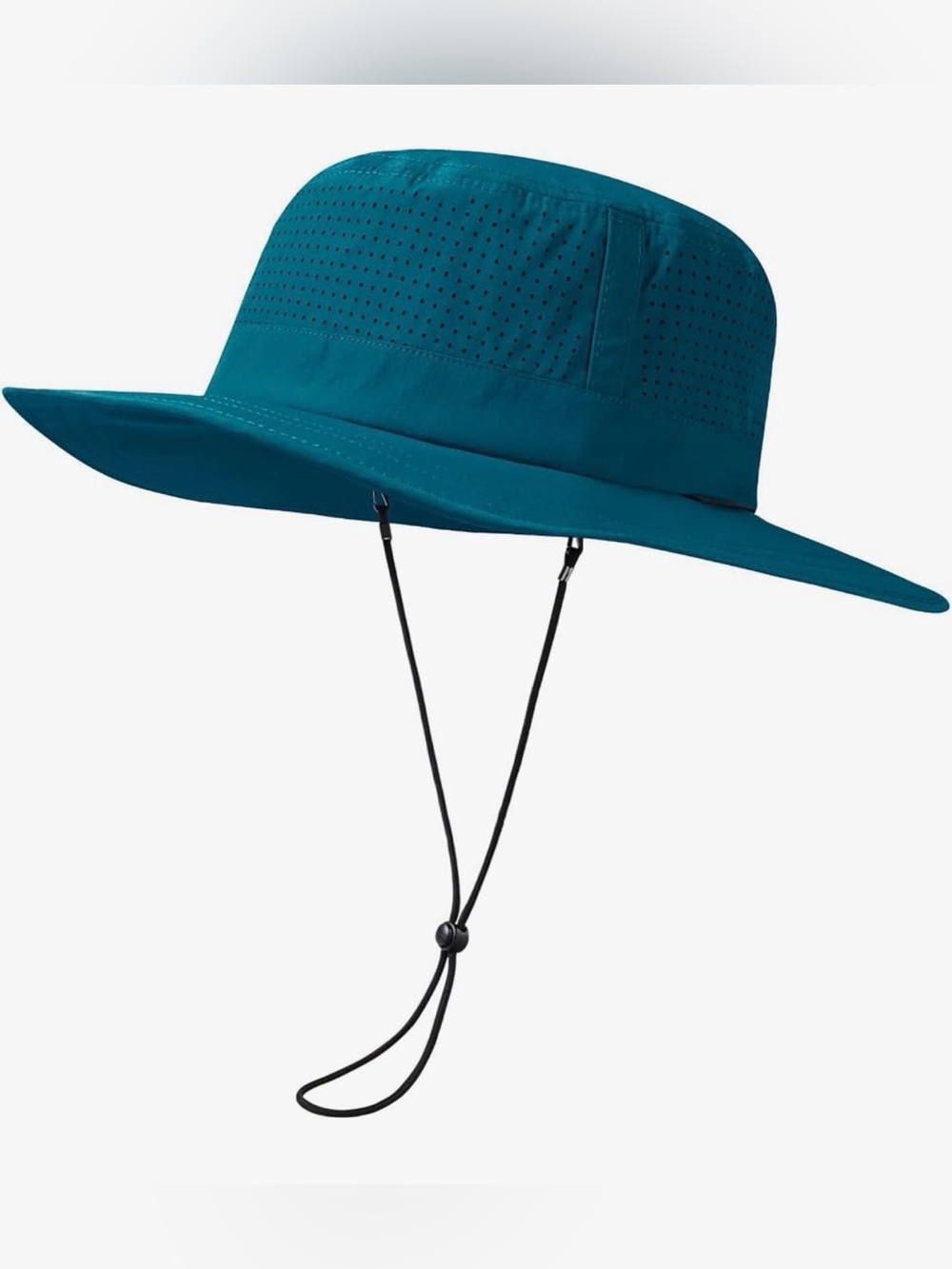 UPF 50+ Bucket Sun Hat with Laser Perforated Mesh in Fjord Blue